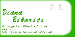 diana bibarits business card